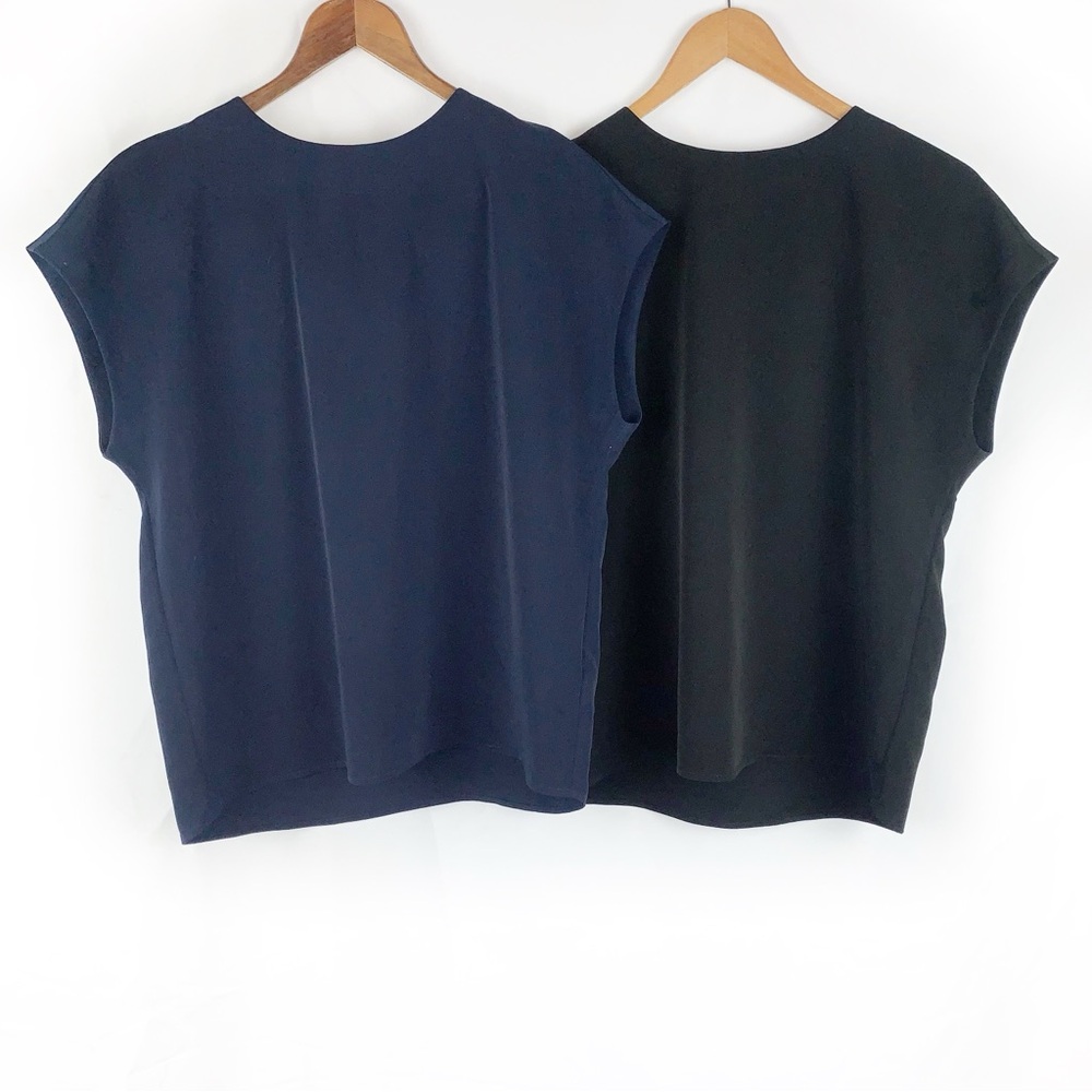 Express Bundle of (2) Crepe Boxy Fit Blouses